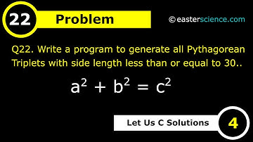 Write a c program to generate all Pythagorean Triplets with side length less than or equal to 30.