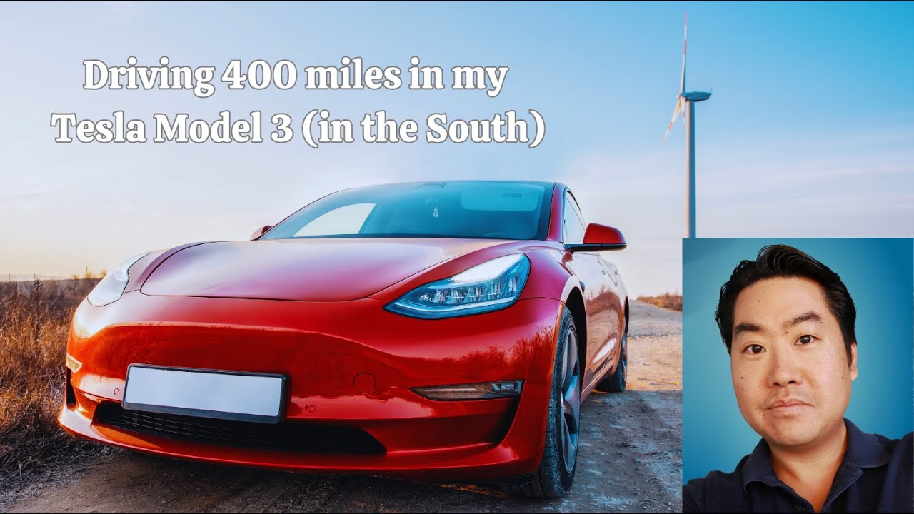 Driving 400 miles in my Tesla Model 3 (in the South) | Supercharging ...