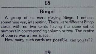 Bingo! -  Maths Puzzle! #68