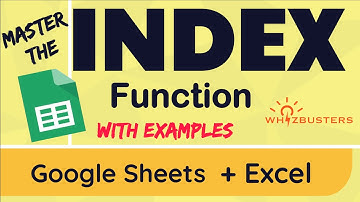 EXTRACT values and arrays from a table using INDEX function in Excel and Google Sheets