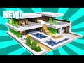 Minecraft : How To Build a Small Modern House Tutorial (#46)