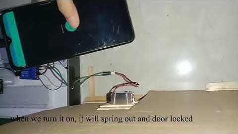 Door Lock IoT Project using Blynk and NodeMCU