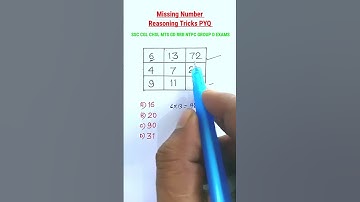 रीज़निंगMissing Number| Reasoning Tricks in Hindi| Reasoning Classes for SSC CGL CHSL MTS CRPF RRB |