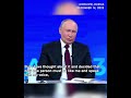 Aigenerated putin asks putin about having body doubles at annual news conference