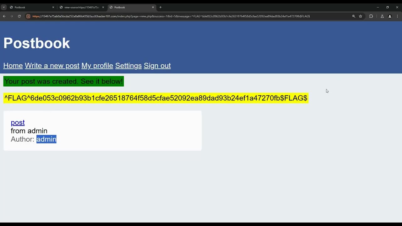 Postbook - Hackerone 101 - Walkthrough