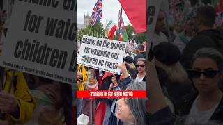 Tens of thousands of protesters gathered in London today for two rival demonstrations,