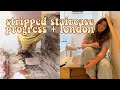 HOME VLOG - STRIPPED STAIRS PROGRESS + BACK INTO SUNNY LONDON