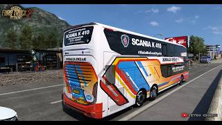 THE COOLEST ROSALIA INDAH DOUBLE DECKER BUS #ets2 screenshot 4