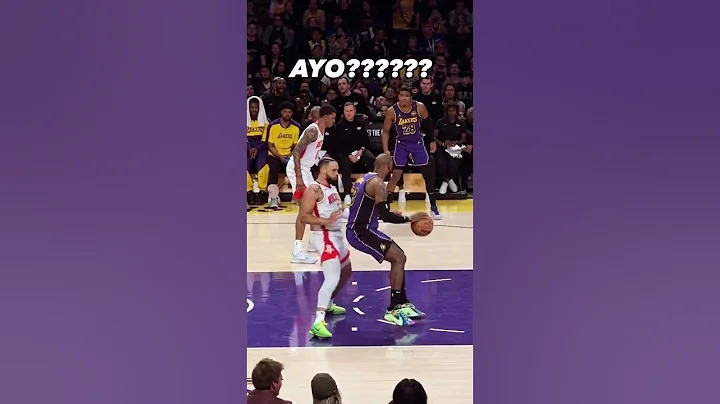 LeBron getting humped by Dillon Brooks on defense 😭 #lebronjames #lakers #nba