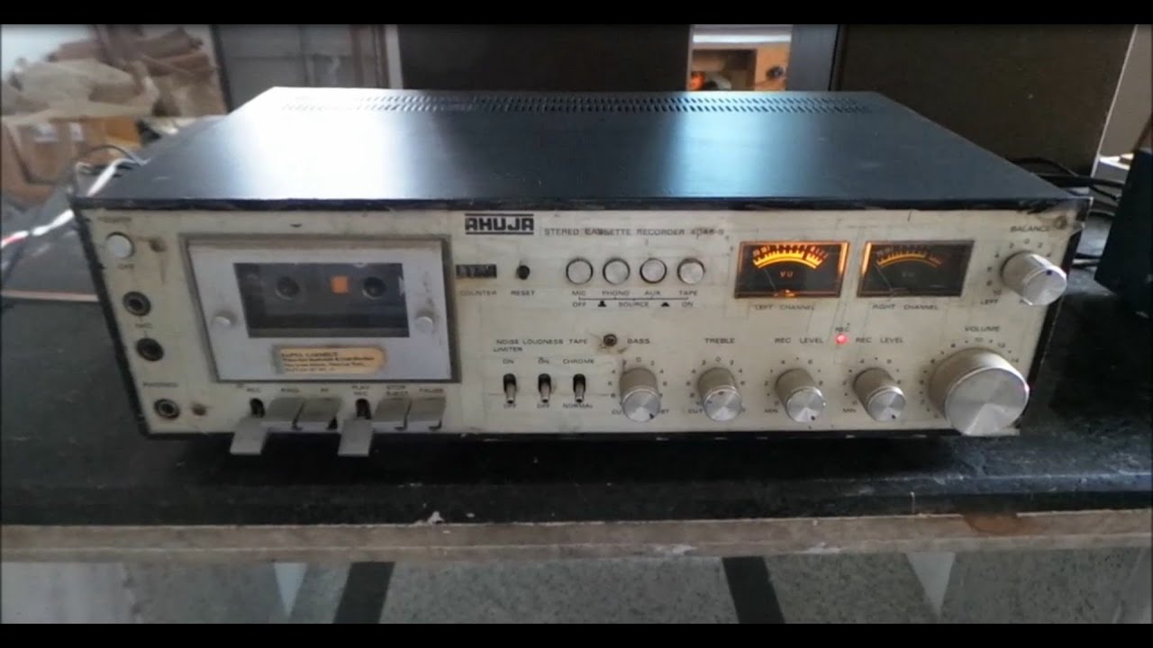 AHUJA 4040S Cassette deck with Cassette sound test and trouble shooting आहूजा अम्प्लीफायर
