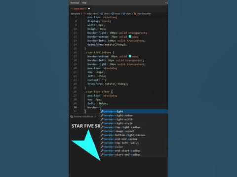 Creating five sides Star HTML and CSS Tutorial for beginners using ...