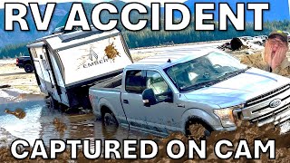 FULL SEND caught on cam! A Moron takes an Ember Overland RV Muddin' Check out Damage Report #mud #rv