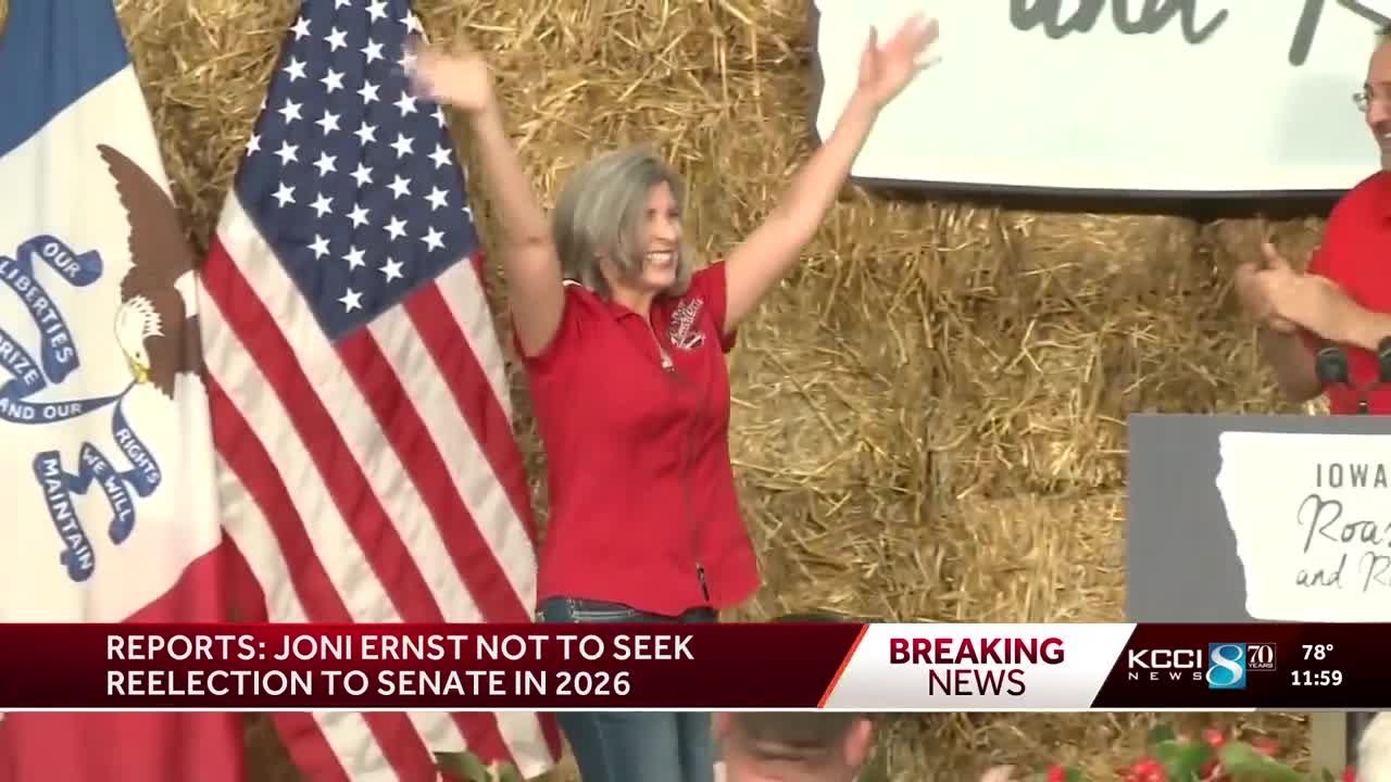 Reports: Republican US Sen. Joni Ernst won't seek reelection in 2026
