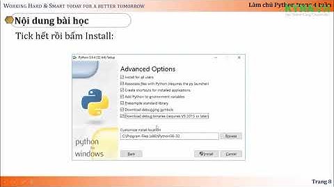Bài 02  Cách tải và cài đặt Python