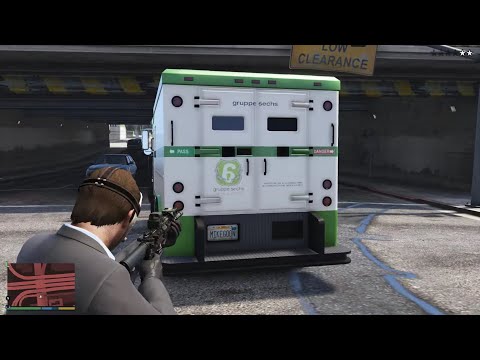 GTA 5 - Solo Armored Truck Heist + Ten Star Escape