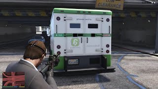 GTA 5 - Solo Armored Truck Heist   Ten Star Escape