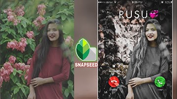 Snapseed- Dark Brown Effect 😲| Snapseed best edits - Niraj Editz