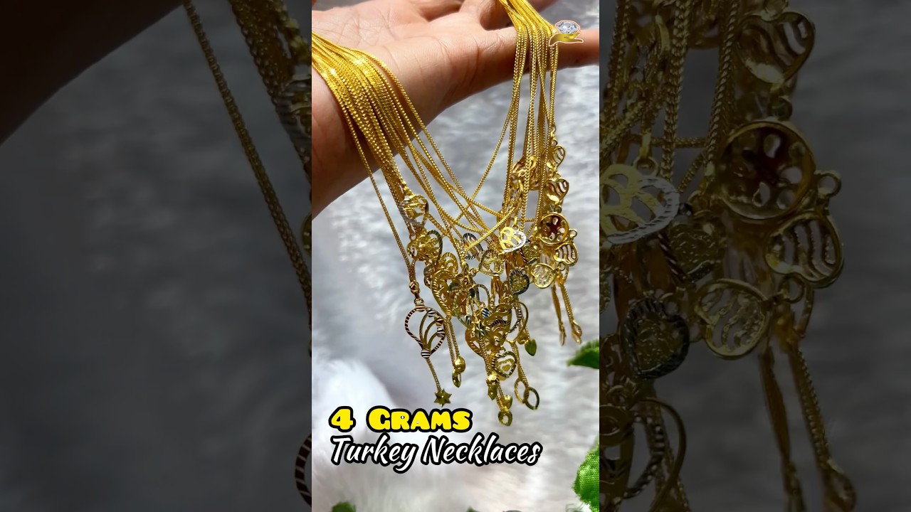 4 Grams Turkey Necklaces in 916 Hallmarked 