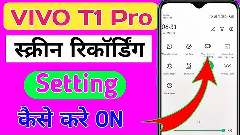 Vivo T1 Pro me Screen recording setting kaise kare/How to screen recording in vivo t1 pro mobile
