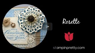 Stampin' Pretty Tutorial: How to Create a Simply Scored Snowflake Rosette