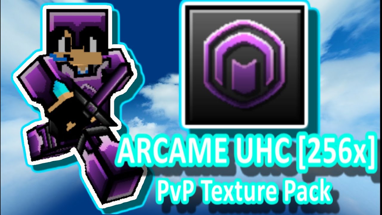 ARCANE UHC [256x] // (FPS Friendly) // MCPE PvP Texture Pack - YouTube