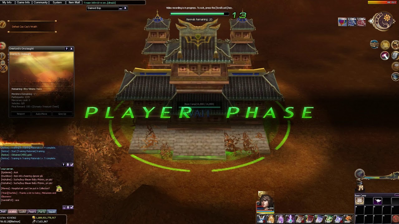 Overlord's Onslaught Raid (Solo Speed Run) - Cannon Main - Atlantica Online