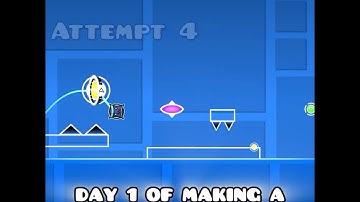 DAY 1 OF MAKING A DEMON IN GEOMETRY DASH! :D #geometrydash #video #foryou