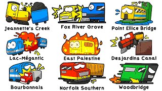 Every Worst Train Crash in North America Compiled in 26 Minutes