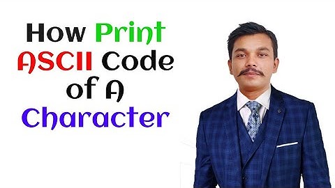 How To Print ASCII Code of A Character in C++ (Hindi/Urdu)