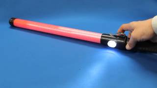 誘導灯・信号灯　【警笛付き】　58cm　赤色点滅　点灯切替　手元白色LED2個付き [AC-12RK]