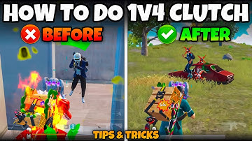 HOW TO DO 1v4 CLUTCH IN BGMI/PUBG MOBILE💥BEST CLUTCH TIPS & TRICKS (Part-2)