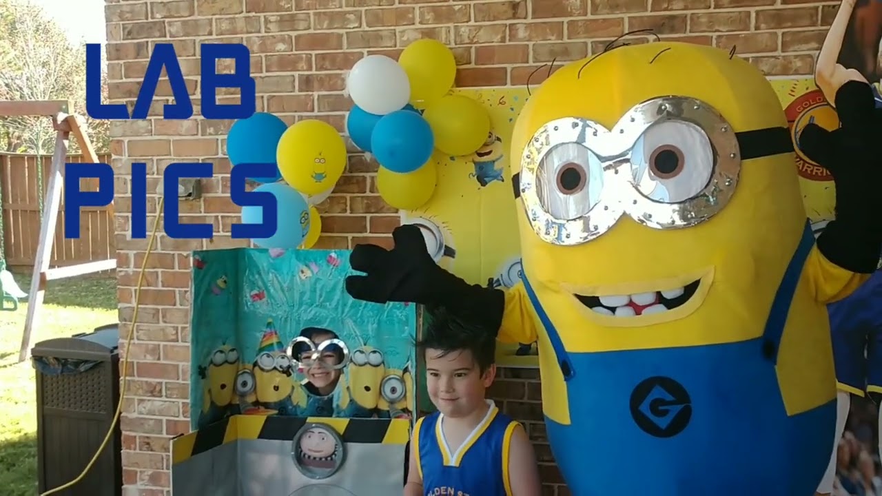 houston-mascot-Party-character-minion-gru-lab-photo-prop-birthday-event-katy-texas