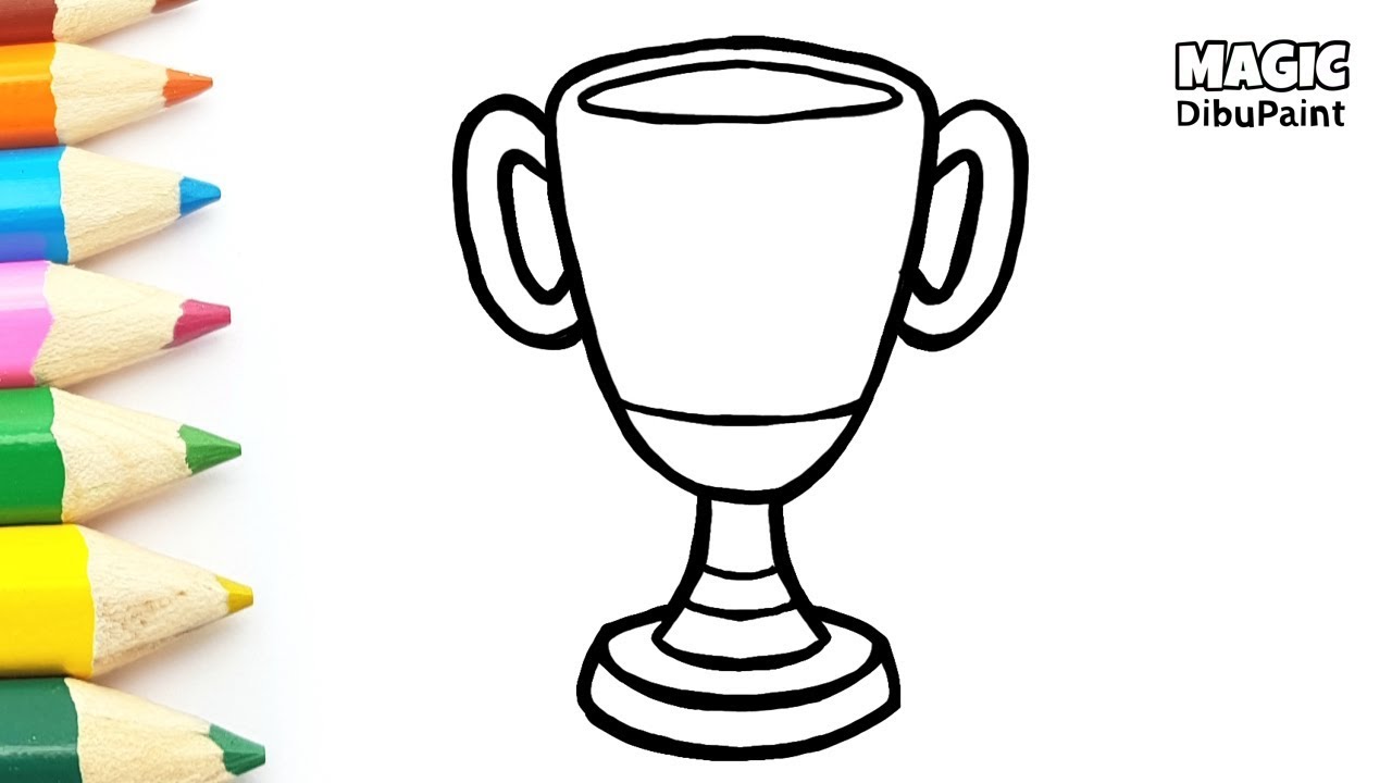 DIBUJAR Y COLOREAR 🏆Copa Trofeo para los campeones - thptnganamst.edu.vn