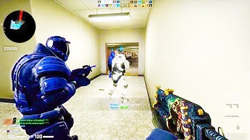 Counter Strike Global Offensive - Zombie Escape Mod Online gameplay on Haunted Lab Escape map