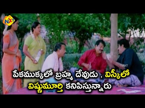 పేకముక్కలో బ్రహ్మదేవుడు ,విస్కీలో విష్ణుమూర్తి కనిపిస్తున్నాడు | Pellam Pichodu Movie Scenes | TVNXT