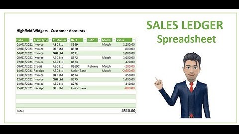 Sales Ledger - How to Create it in Excel in 6 minutes