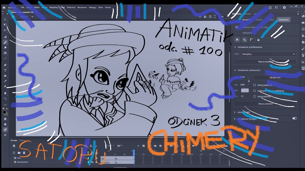ANIMATIK odc. # 100 / Animowanie postaci Satoru / Chimery odc. 3 ...