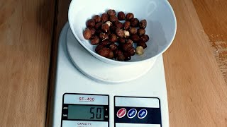 how many calories in hazelnut | السعرات الحرارية فى البندق