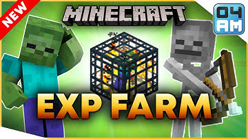 EASY Zombie & Skeleton Mob Spawner XP Farm Tutorial in SURVIVAL - Minecraft 1.19 (No Redstone) V3