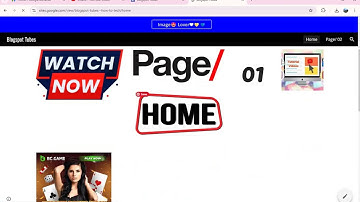 Blogspot Tubes : Build a Website Page with Google Sites and Earning From Adsterra Ads Direct Link 02