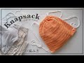 【棒針編み】棒針(輪針)で編むナップサックの編み方/knapsack/backpack/knitting/crochet/백팩/가방/네트백/코바늘/뜨개질