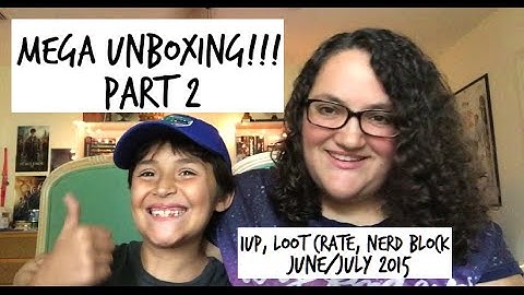 MEGA Unboxing!! Part 2│1Up, Loot Crate, Nerd Block