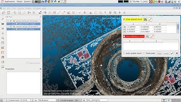 CloudCompare: how to georeference a point cloud using a Cartesian coordinate system