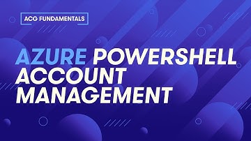 Azure PowerShell account management with Azure contexts