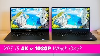 Dell XPS 15 4k v FHD Screen Comparison