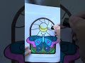 Coloring to Relax Butterfly with Sunset