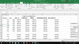 Linear Forecasting using Trend and Forecast Function in Excel | URDU Hindi