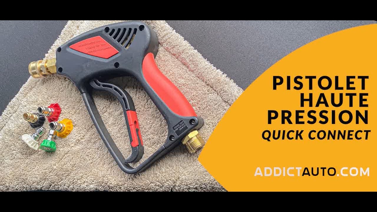 Pistolet Gâchette Pour Nettoyeur Haute Pression Karcher K2 à K7 - Connexion Rapide - 2100 PSI - Avec Sécurité Enfant