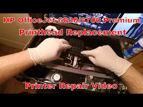 HP OfficeJet 6600/6700 Printhead Replacement - Detailed Printer Repair!