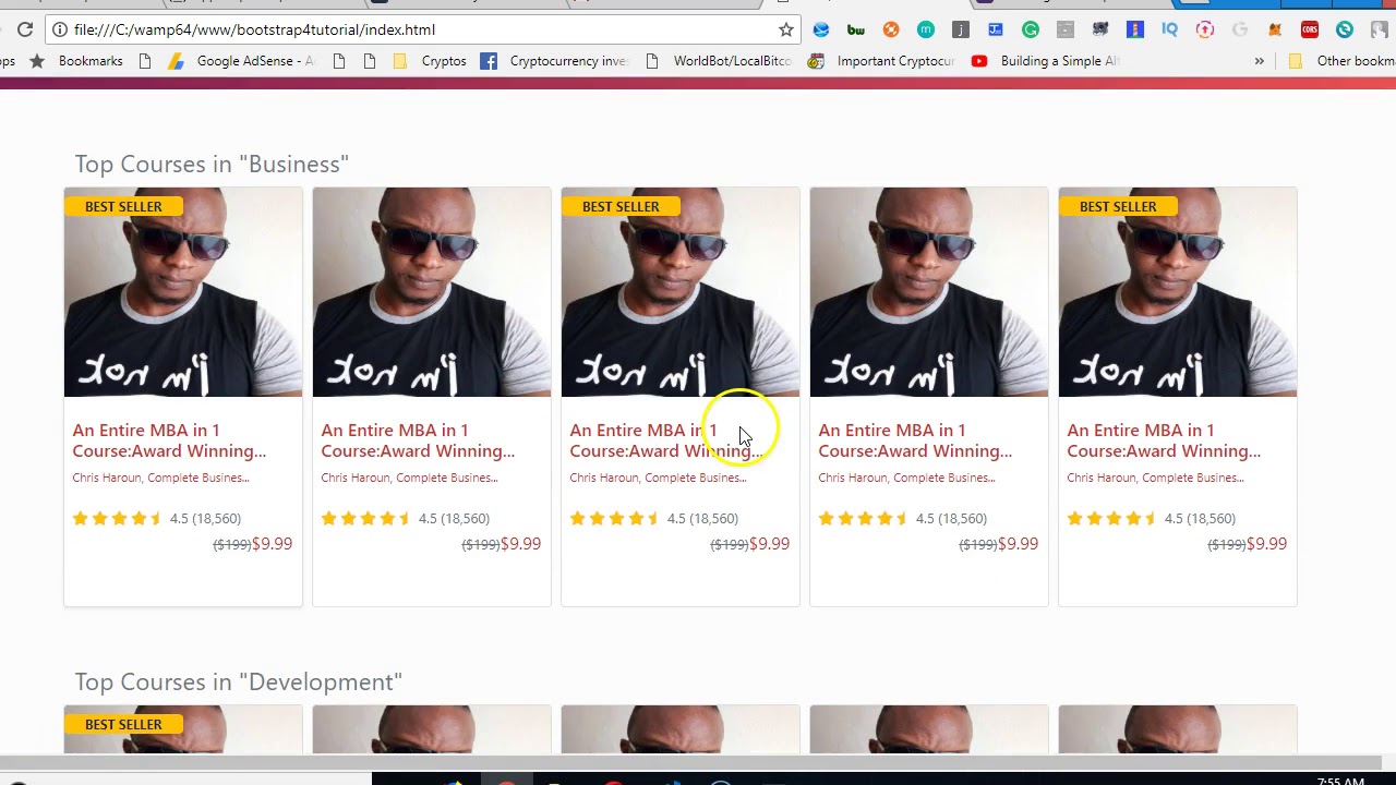 Bootstrap 4 tutorial 48 changing default sass variables - YouTube